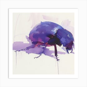 Beetle Purple Art Print