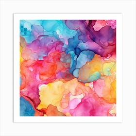 Abstract Watercolor Painting 1 Art Print