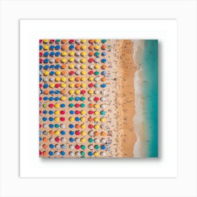 Beach Umbrellas 2 Art Print