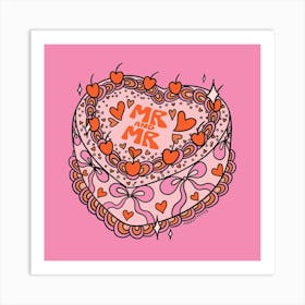 Mr And Mr Cake Art Print