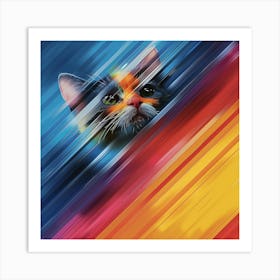 Cat In Space Art Print