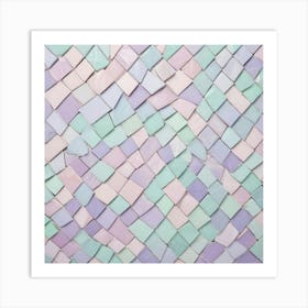 Mosaic Tile Background Art Print