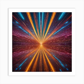 Space Speed Of Light Art Print
