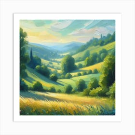 Landscape Painting 1 Art Print