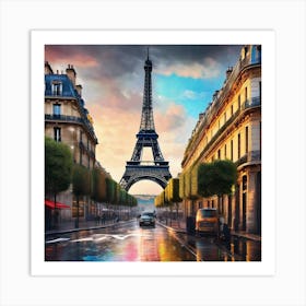 Paris Eiffel Tower 31 Art Print