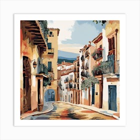 Street In Spain 1 Art Print