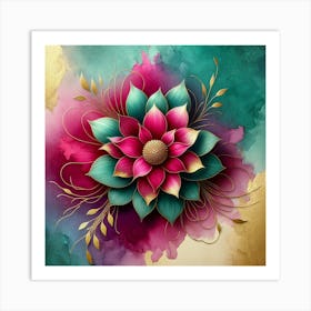 Watercolor Flower 9 Art Print