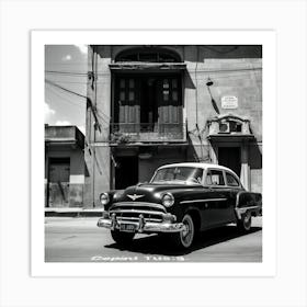 Old Car In Cuba 2 Art Print