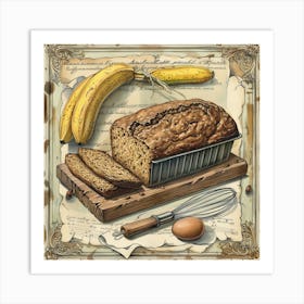 Banana Bread Art Print