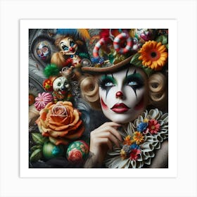 Sexy Clown Art Print