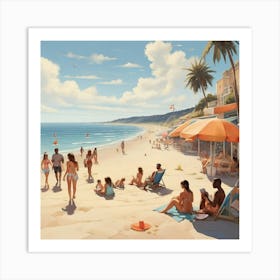 'The Beach' Art Print