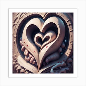 Heart Of The Book Art Print