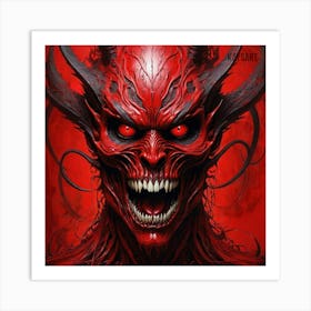 Demon Face 2 Art Print