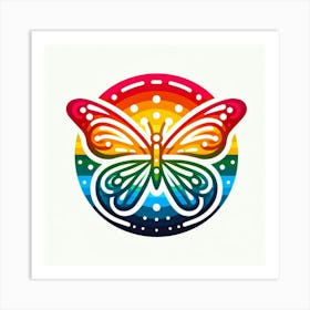 Rainbow Butterfly 23 Art Print