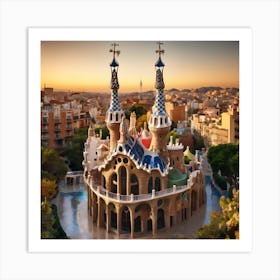 Structures Inspired By Gaudi 5 Art Print