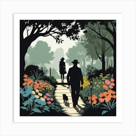 Walk In The Park 1 Art Print