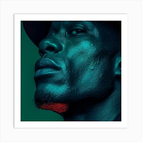 Portrait Of A Black Man Art Print