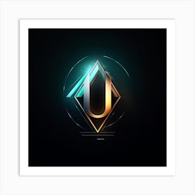 U Logo Art Print