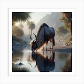 Wildebeest 2 Art Print