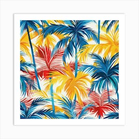 Tropical Palm Trees 4 Art Print