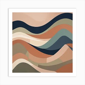 Abstract Wave Canvas Print Art Print