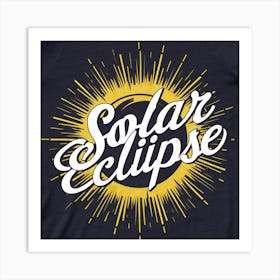 A Striking T Shirt Design Featuring A Stylized Solar Eclipse Art Print