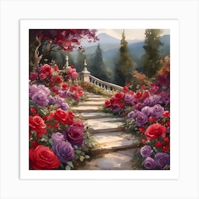 Rose Garden Art Print