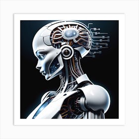 Robot Woman 42 Art Print