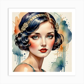 Gatsby Girl Art Print