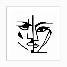 Abstract Face Painting Art Print