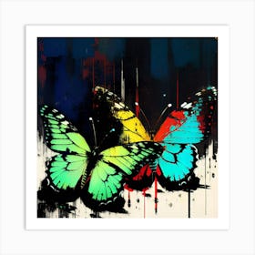 Two Colorful Butterflies 5 Art Print