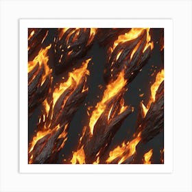 Fire And Flames 1 Art Print