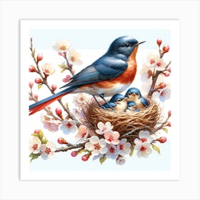 Bird In A Nest Art Print