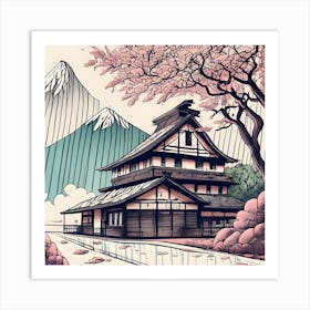 Japanese Pagoda 4 Art Print