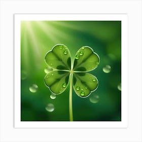 Four Leaf Clover Art Print