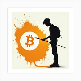 Bitcoin Painting 4 Art Print