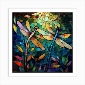 Dragonflies 41 Art Print