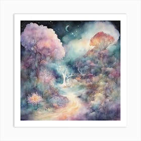 Mysitcal Forest 3 Art Print