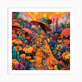 'The Garden Of Flowers' Art Print