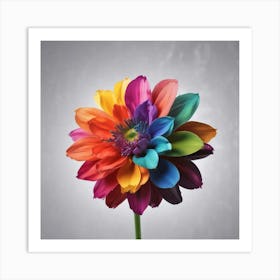 Rainbow Flower 3 Art Print