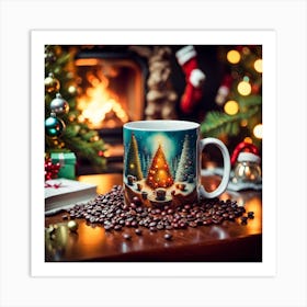 Christmas Coffee Mug Art Print