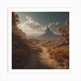 Desert Landscape 40 Art Print