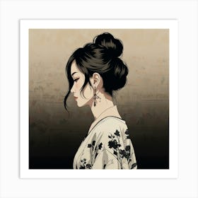 Default 8k Resolution Artwork Design Irezumi Style Yabusame 3 Art Print