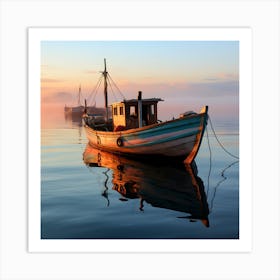 Boats Fine Art Posters By Csaba Fikker For Ai Art Depot 22 Art Print