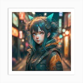 Anime Girl 1 Art Print