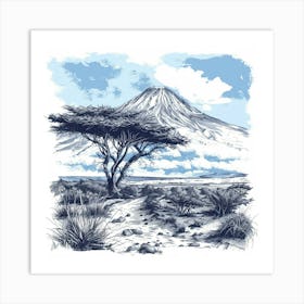 Mt Kilimanjaro Art Print