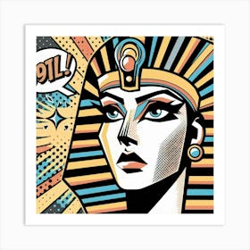 Pop Egyptian Eman Stardust Art Print