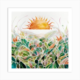 Sun In The Garden Art Print