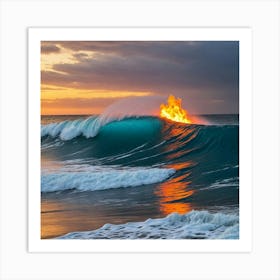 Hawaiian Sunset 4 Art Print