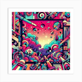 Psychedelic Art Art Print